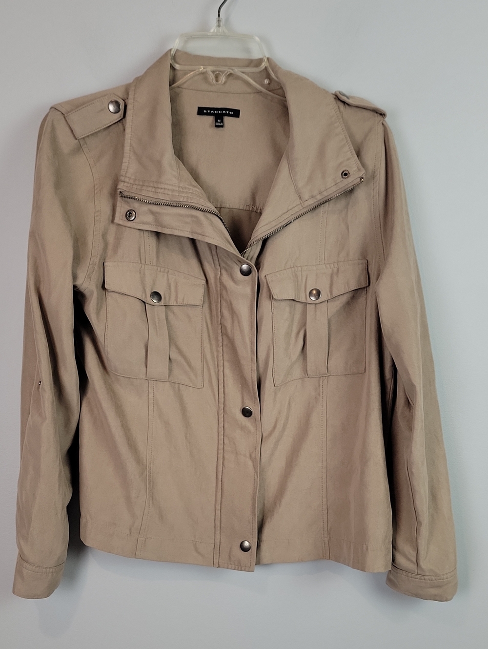 Staccato tan jacket size Medium